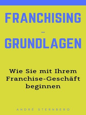 cover image of Franchising-Grundlagen
